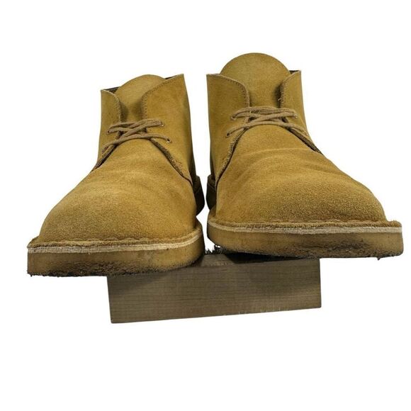 Clark’s Wheat Suede Leather Chukka Boots Men’s Size 10M - Picture 4 of 9